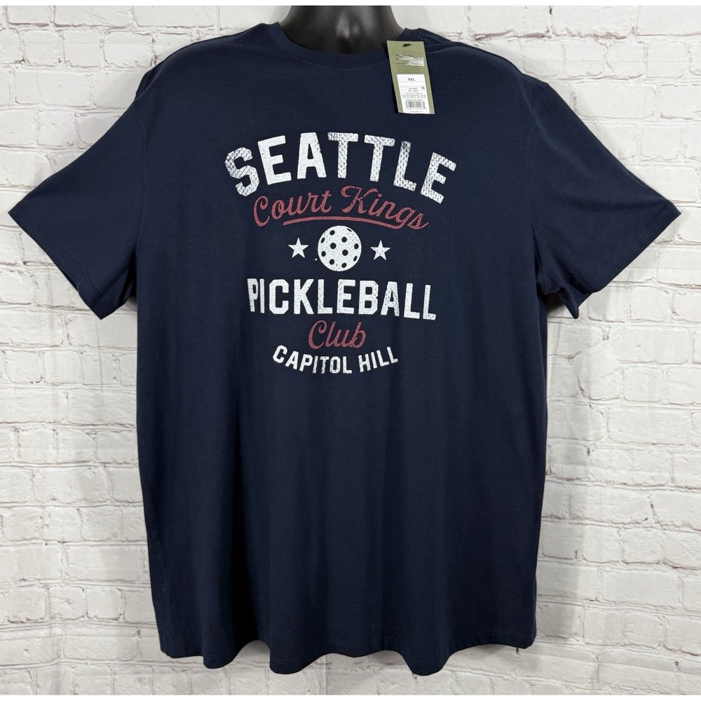 Seattle Pickleball "Court Kings Club"‎ Capitol Hill Men's S/S Shirt Size Med.